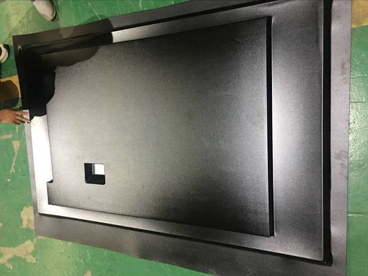Folhas plásticas feitas sob encomenda de Thermoform para o vácuo que forma a tampa traseira preta da tevê do LCD