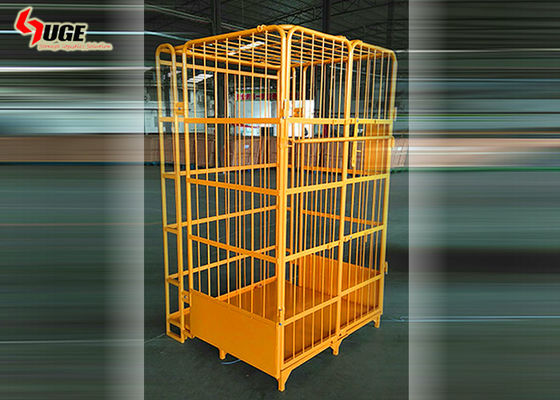 Trole dobrável de aço da logística da oficina Q235 4 camadas sem rodízio