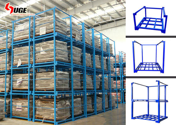 Q235 o aço resistente três - mergulhe Stillages empilháveis/cremalheira do armazenamento gaiola da tela